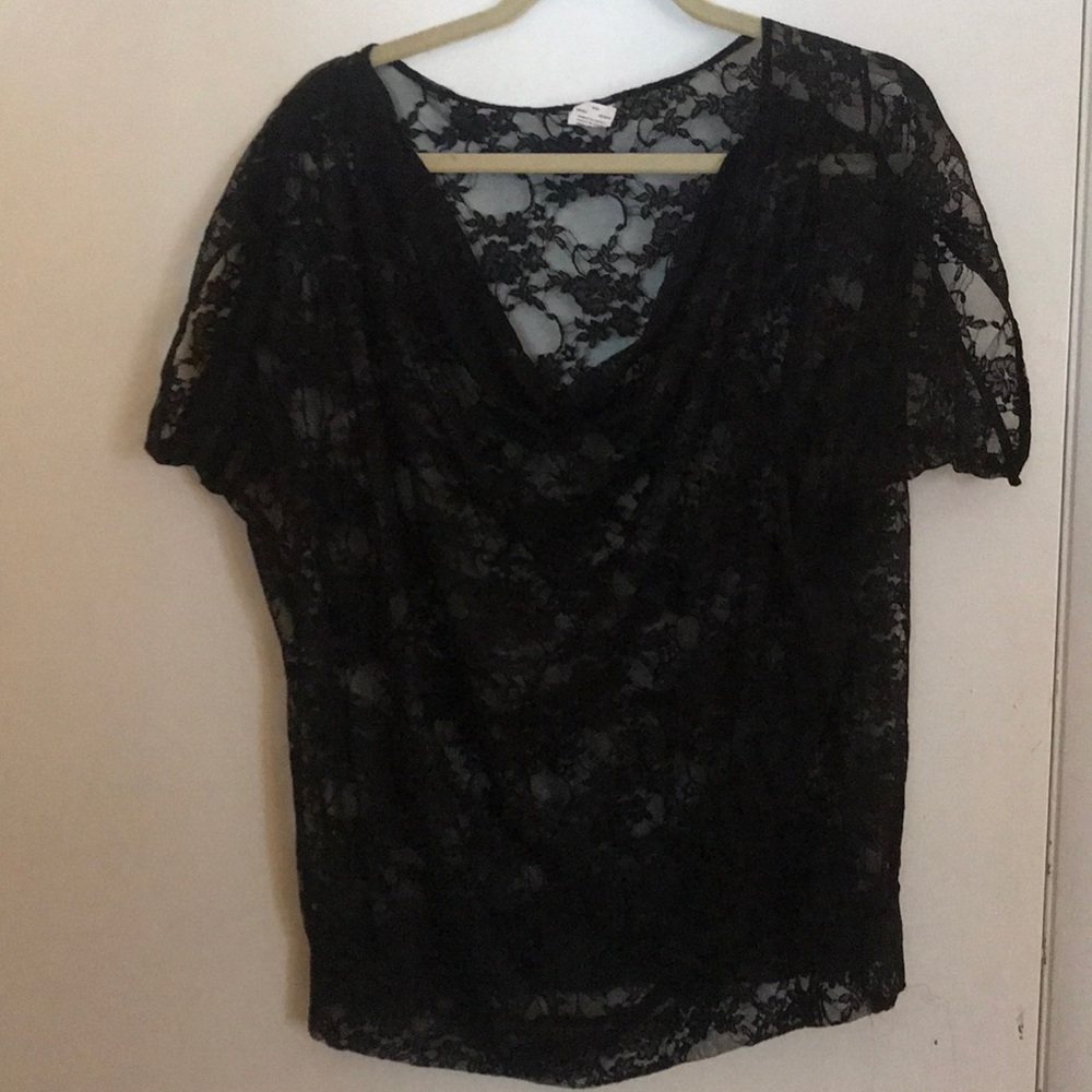 Lace Black Blouse